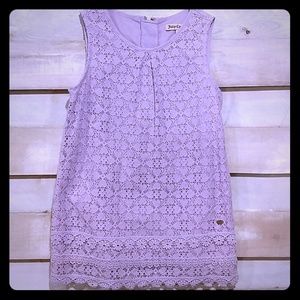 JUICY COUTURE SZ 4/5 LILAC LACE DRESS
